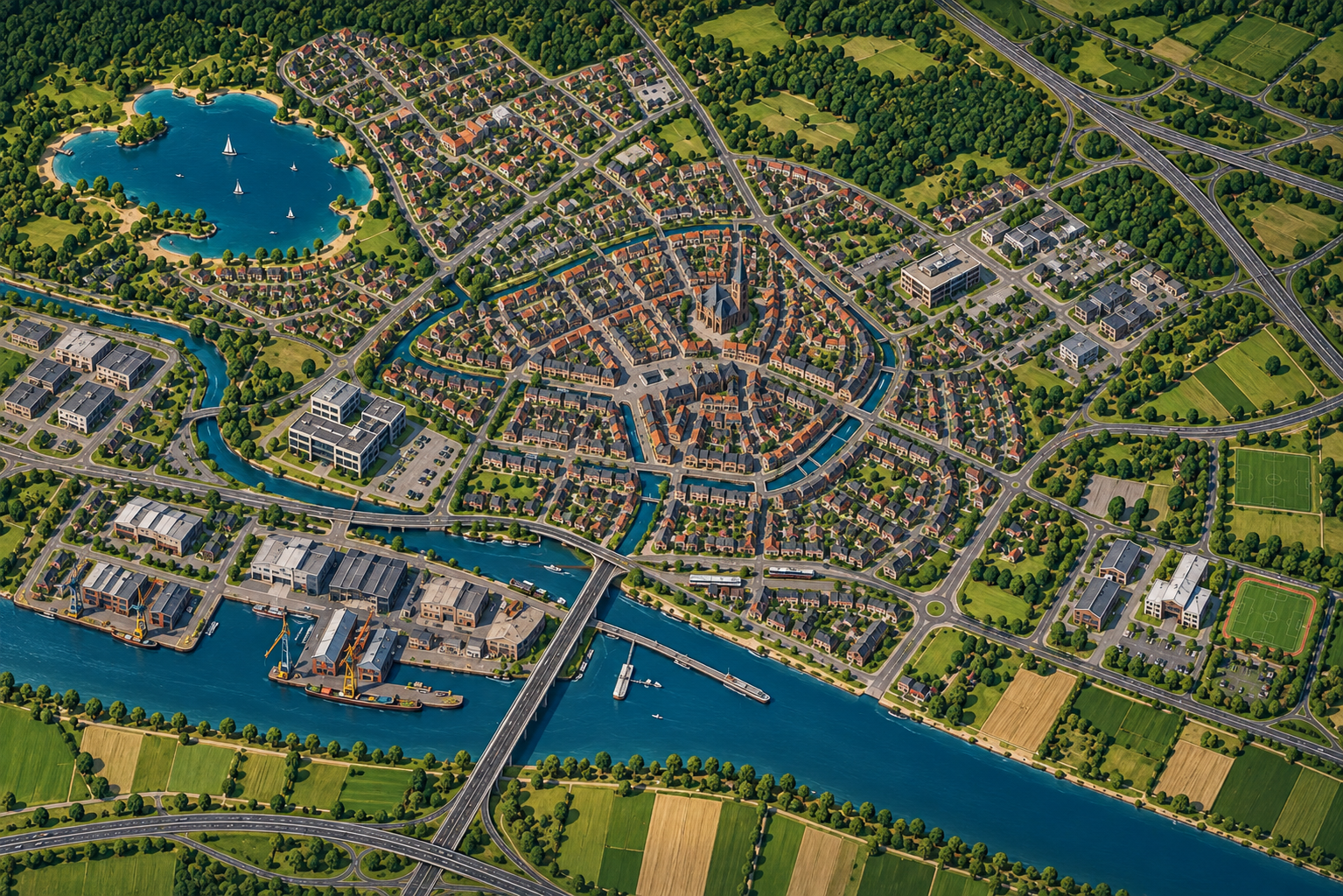 Stadskaart van Valburg